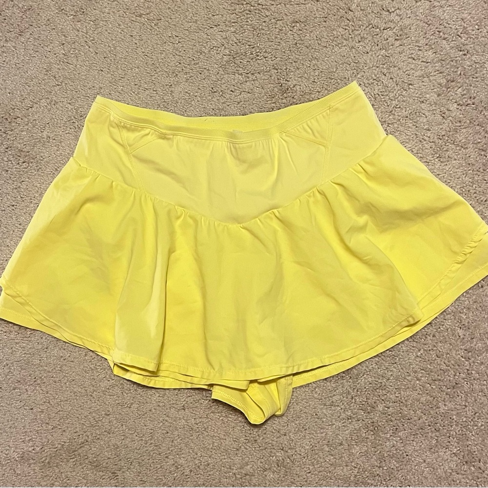 Free People Yellow Skort